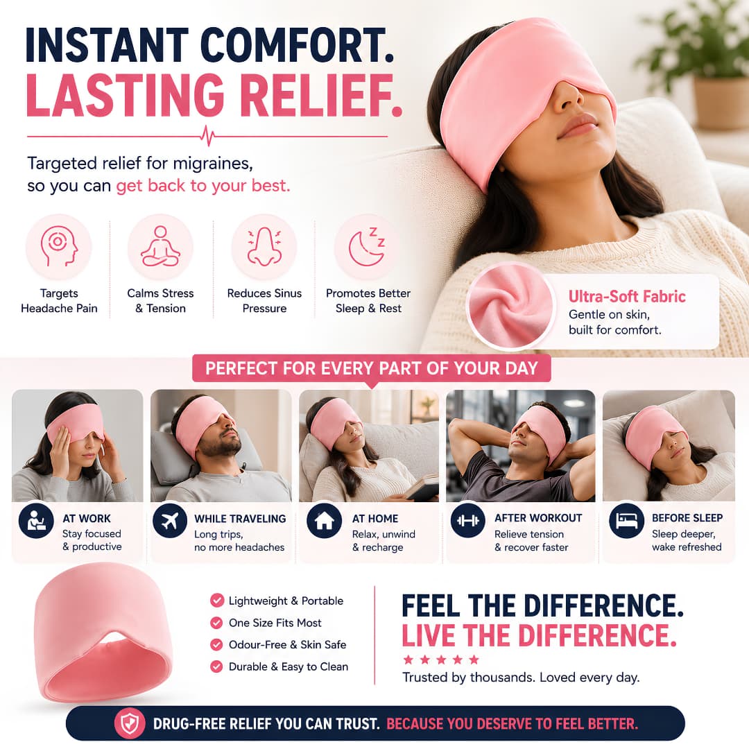 Migraine Pain Relief Cap ā Hot & Cold Therapy Headache Relief Solution