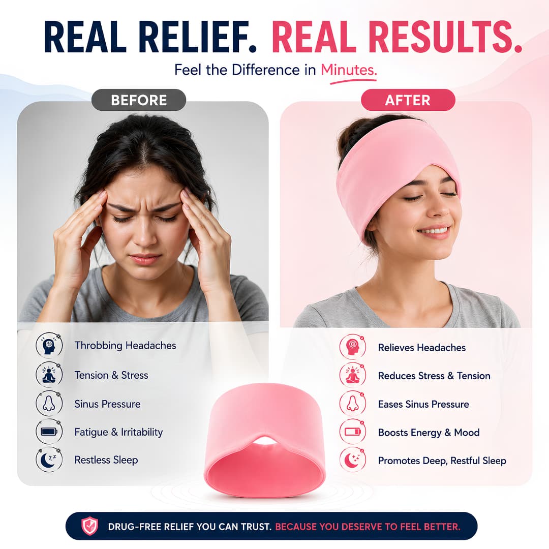 Migraine Pain Relief Cap – Hot & Cold Therapy Headache Relief Solution