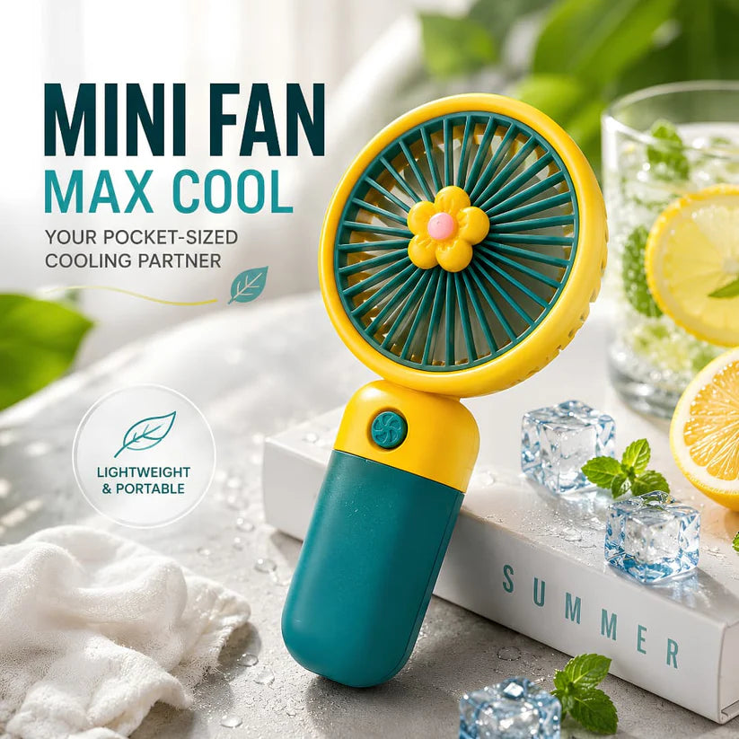 Portable Rechargeable Cooling Fan – No More Sweating in Summer